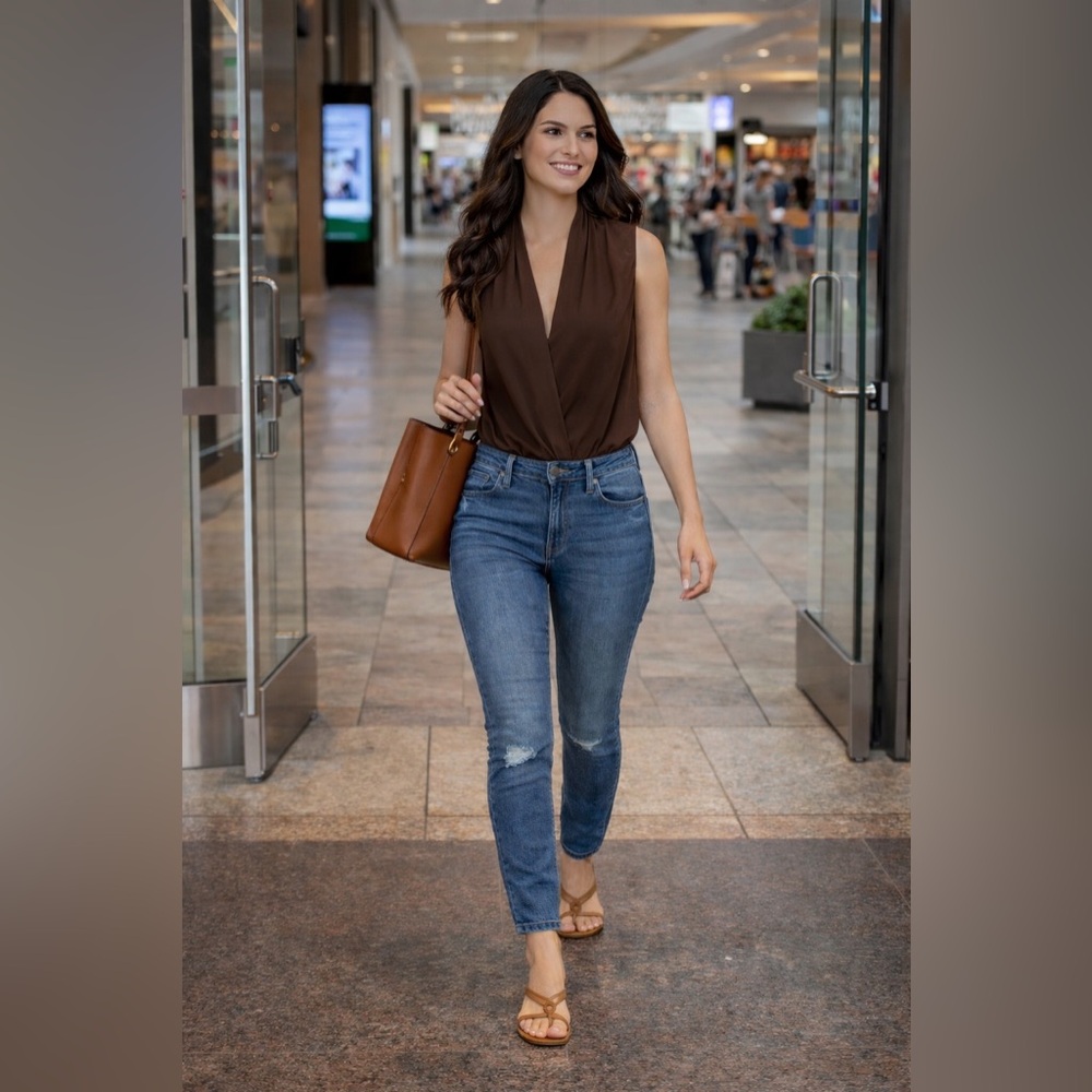 Marciano Guess Chocolate Brown Bodysuit